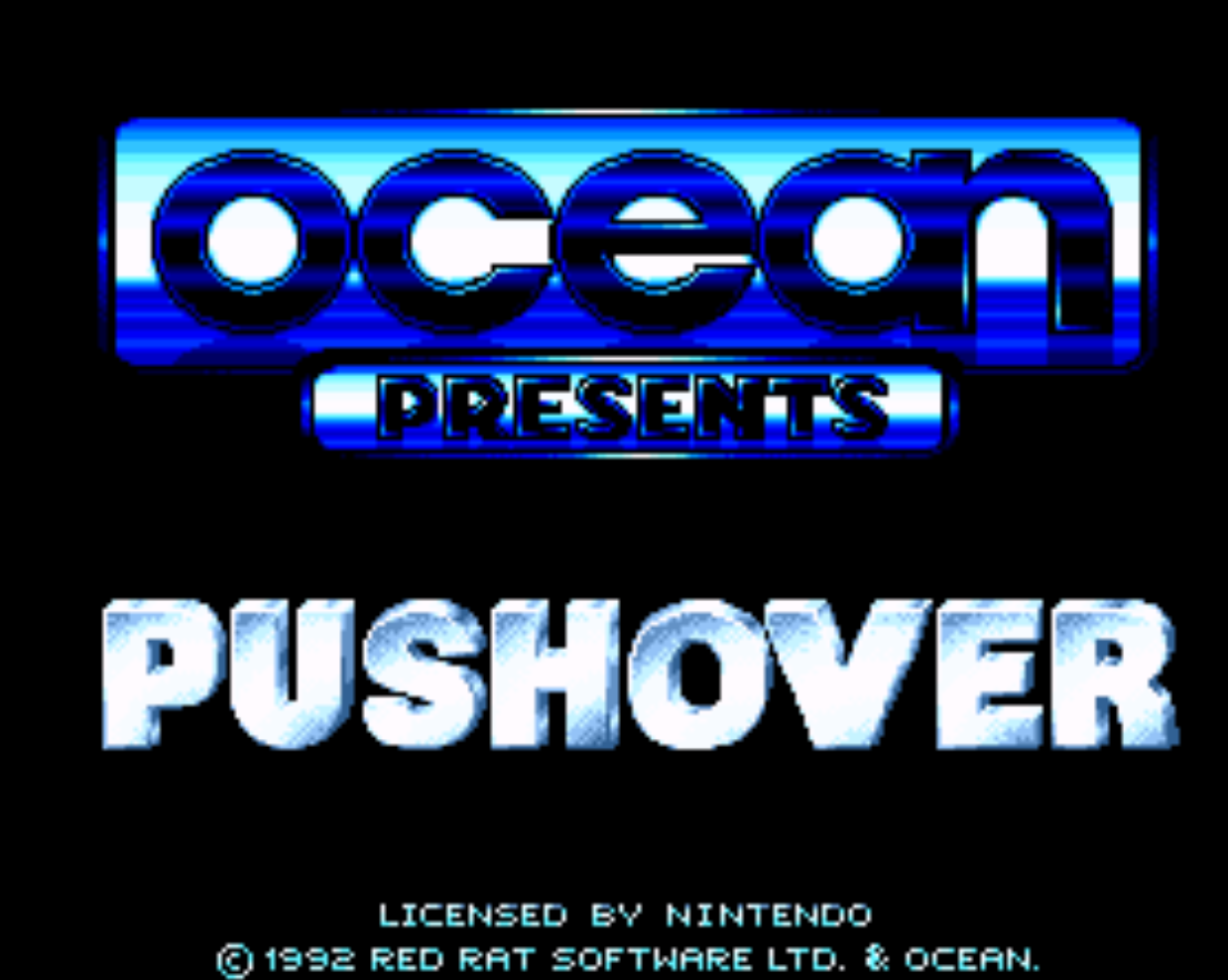 Pushover Title Screen